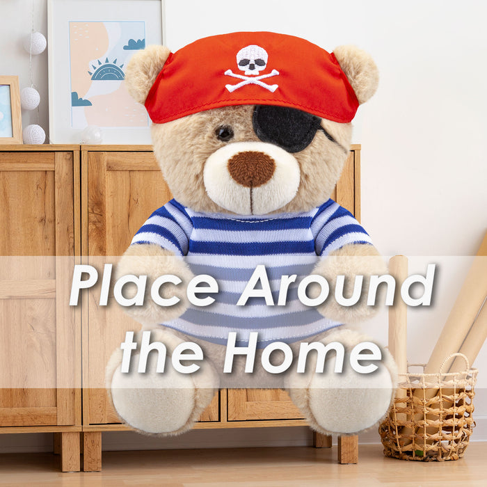 Bear Pirate Soft Toy Themed Animal Plush Blue