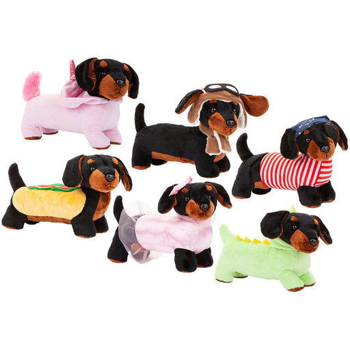 Sausage Dog Soft Toy Fun Doggy Plush Cuddly Soft Furry Fluffy