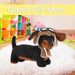 Sausage Dog Pilot Soft Toy Fun Doggy Plush Brown