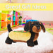 Sausage Dog Hotdog Soft Toy Fun Doggy Plush Cuddly Fluffy 30cm Multi-Coloured