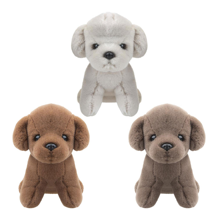 Dog Cream Soft Toy Fun Doggy Plush Cuddly Soft Fluffy Cute Puppy 20cm White