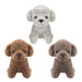 Dog Cream Soft Toy Fun Doggy Plush Cuddly Soft Fluffy Cute Puppy 20cm White