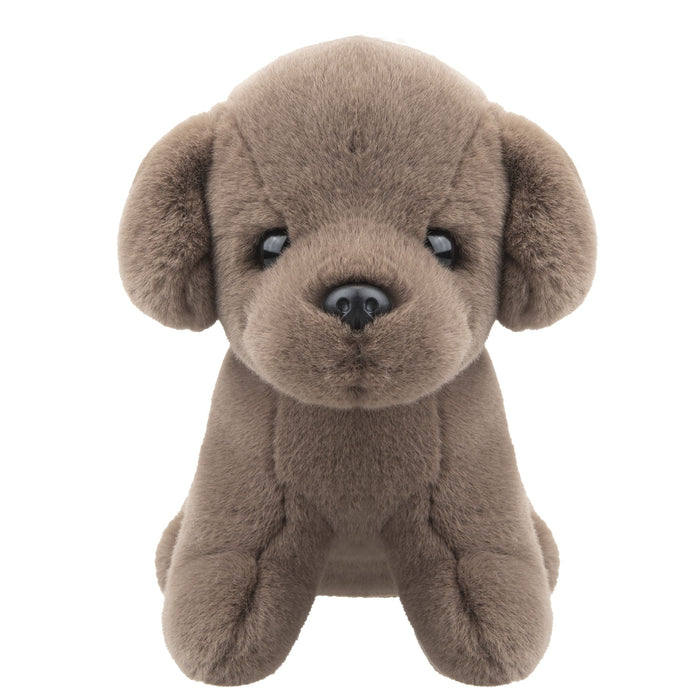 Dog Mink Soft Toy Fun Doggy Plush Cuddly Soft Fluffy Cute Puppy 20cm Brown