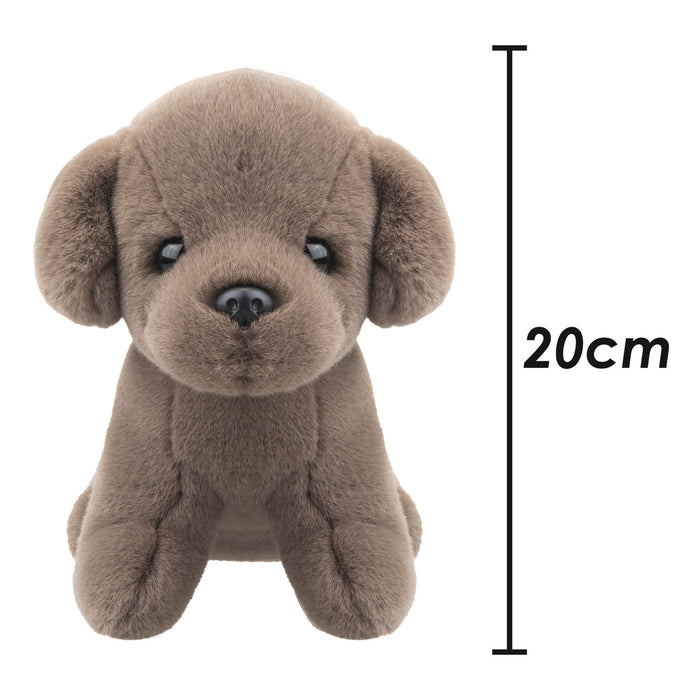 Dog Mink Soft Toy Fun Doggy Plush Fluffy Cute Puppy Brown