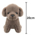 Dog Mink Soft Toy Fun Doggy Plush Cuddly Soft Fluffy Cute Puppy 20cm Brown