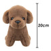 Dog Brown Soft Toy Fun Doggy Plush Cuddly Soft Fluffy Cute Puppy 20cm Brown