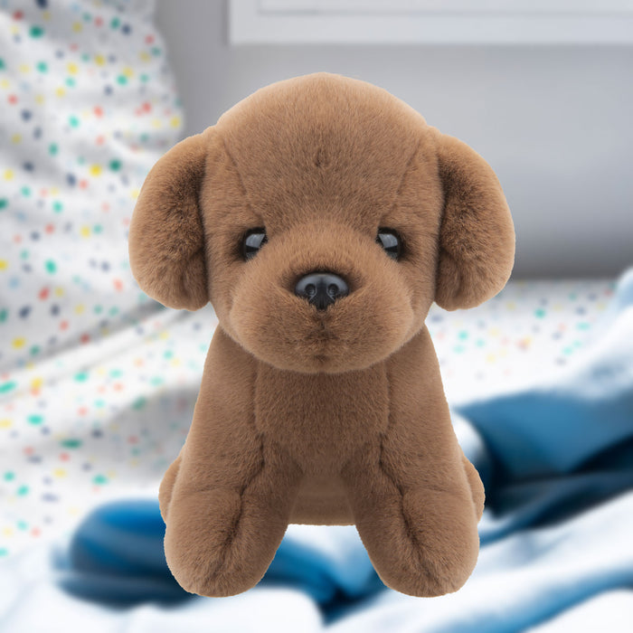 Dog Brown Soft Toy Fun Doggy Plush Cuddly Soft Fluffy Cute Puppy 20cm Brown