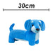 Sausage Dog Blue Soft Toy Fun Doggy Plush Cuddly Soft Furry Fluffy 30cm Blue