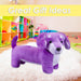 Sausage Dog Purple Soft Toy Fun Doggy Plush Cuddly Soft Furry Fluffy 30cm Purple