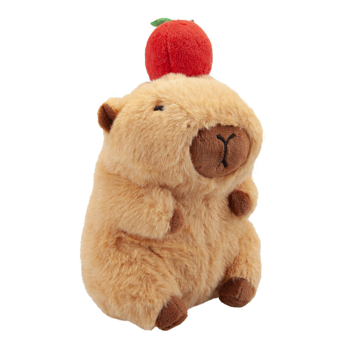 Capybara Apple Soft Toy Animal Plush Cream