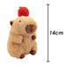 Capybara Apple Soft Toy Animal Plush Cuddly Soft Furry Fluffy 14cm Cream