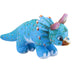 Dinosaur Tricerotops Soft Toy Dino Plush Cuddly Soft Fluffy Plushie 22cm Blue