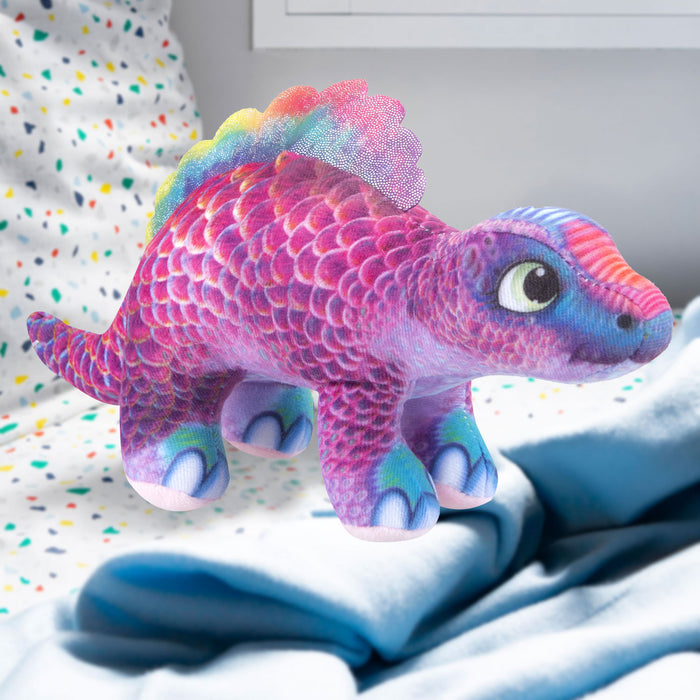 Dinosaur Spinosaurus Soft Toy Dino Plush Cuddly Soft Fluffy Plushie 22cm Pink