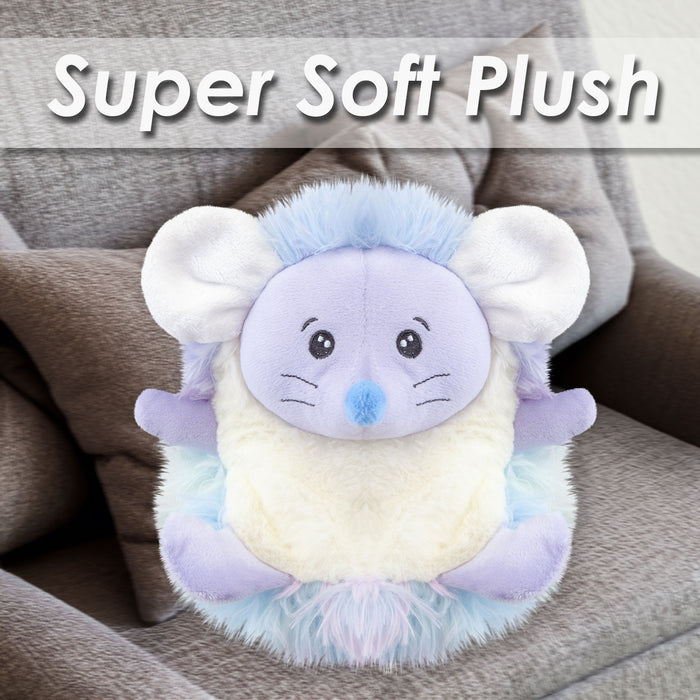 Mouse Soft Toy Woodland Animal Plush Cuddly Soft Fluffy Mice Plushie 20cm Purple
