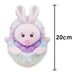 Rabbit Soft Toy Woodland Animal Plush Cuddly Fluffy Bunny Plushie 20cm Pink