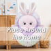 Rabbit Soft Toy Woodland Animal Plush Fluffy Bunny Plushie Pink