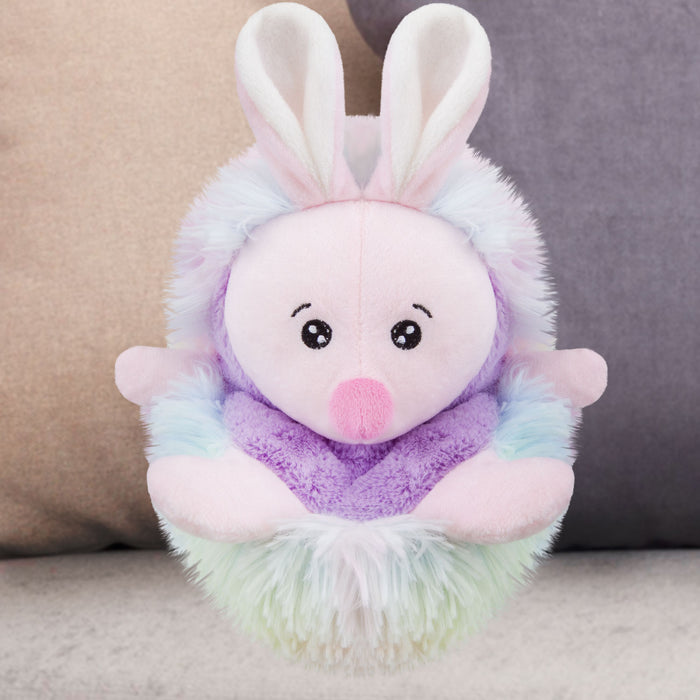 Rabbit Soft Toy Woodland Animal Plush Cuddly Fluffy Bunny Plushie 20cm Pink