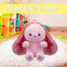 Bunny Strawberry Soft Toy Folding Plush Fluffy Rabbit