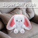 Bunny Carrot Soft Toy Folding Plush Cuddly Fluffy Plushie Rabbit 35cm Carrot