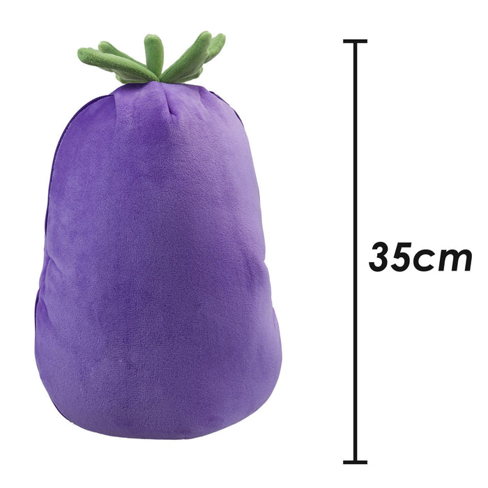 Bunny Aubergine Soft Toy Folding Plush Cute Cuddly Fluffy Rabbit 35cm Aubergine