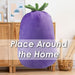 Bunny Aubergine Soft Toy Folding Plush Cute Fluffy Rabbit