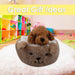 Cockapoo Soft Toy Beige Bed Cute Dog Plush Fluffy Doggy