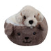 Labrador Soft Toy Brown Bed Cute Dog Plush Fluffy Doggy