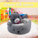 Grey Cat Soft Toy Grey Bed Cute Cat Plush Cuddly Soft Fluffy Kitty 25cm Grey