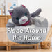 Grey Cat Soft Toy Bed Cute Plush Fluffy Kitty