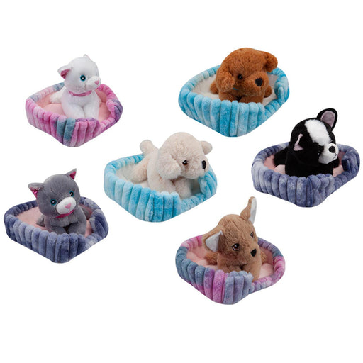 Chihuahua Soft Toy Basket Cute Dog Plush Fluffy Doggy