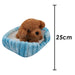 Cockapoo Soft Toy Blue Basket Cute Dog Plush Cuddly Soft Fluffy Doggy 25cm Blue