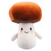 Mushroom Soft Toy Food Themed Cute Plush Cuddly Yummy Soft Fluffy 16cm Brown