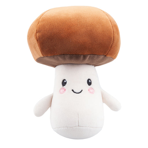 Mushroom Soft Toy Food Themed Cute Plush Cuddly Yummy Soft Fluffy 16cm Brown