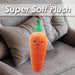 Carrot Soft Toy Food Themed Cute Plush Cuddly Yummy Soft Fluffy 16cm Orange