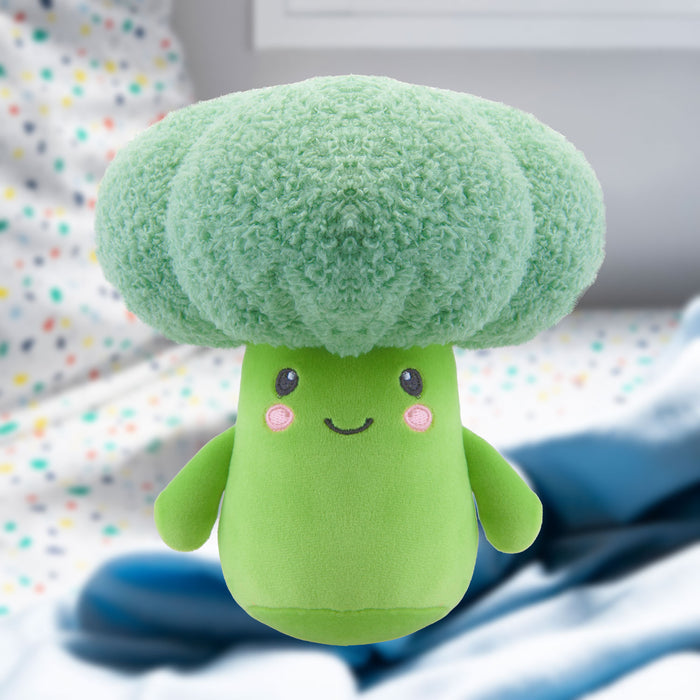 Broccoli Soft Toy Food Themed Cute Plush Cuddly Yummy Soft Fluffy 16cm Green