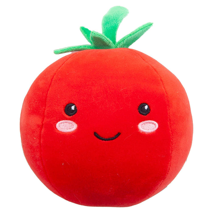 Tomato Soft Toy Food Themed Cute Plush Cuddly Yummy Soft Fluffy 16cm Red