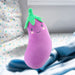 Aubergine Soft Toy Food Themed Cute Plush Cuddly Soft Fluffy 16cm Purple