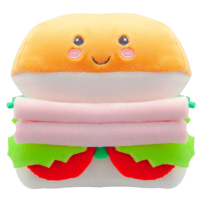 Ham Salad Roll Soft Toy Food Themed Cute Plush Cuddly Fluffy 16cm Multi-Coloured