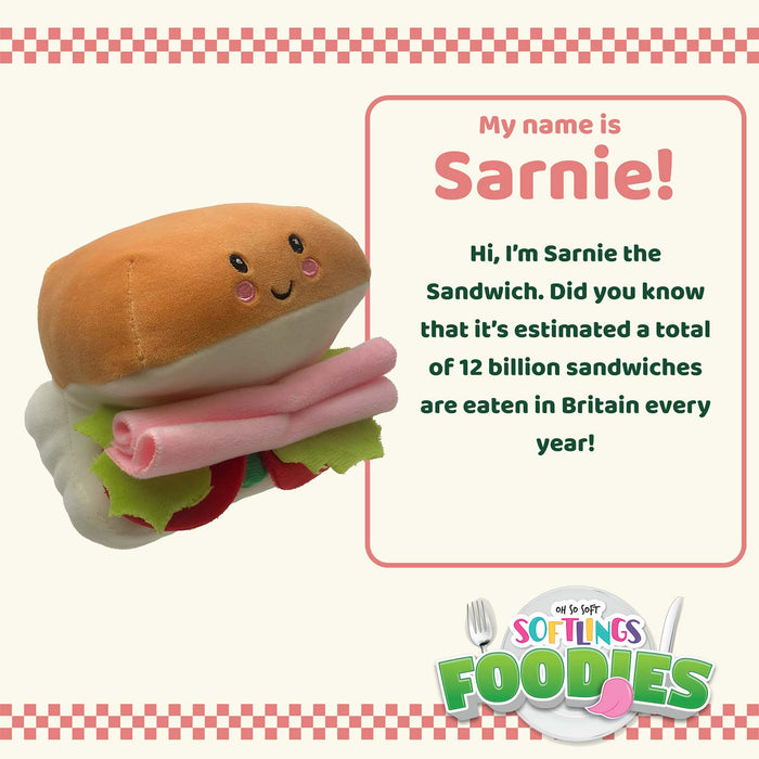 Ham Salad Roll Soft Toy Food Themed Cute Plush Fluffy