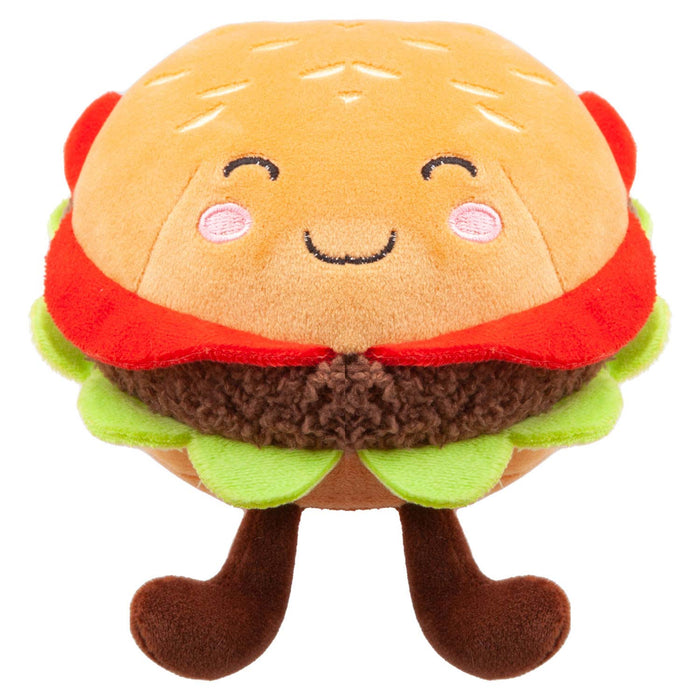 Burger Soft Toy Food Themed Cute Plush Cuddly Soft Fluffy 16cm Multi-Coloured