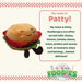 Burger Soft Toy Food Themed Cute Plush Cuddly Soft Fluffy 16cm Multi-Coloured