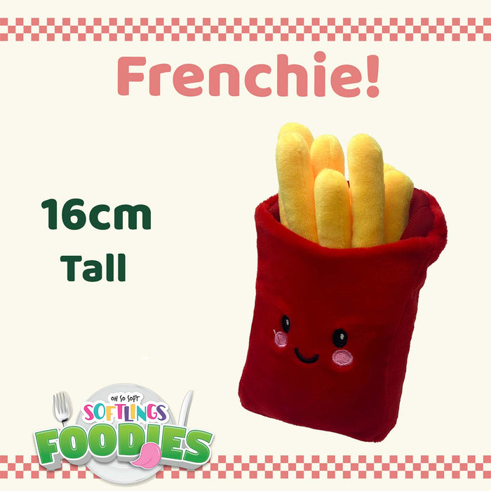 Fries Soft Toy Food Themed Cute Plush Cuddly Soft Fluffy 16cm Multi-Coloured