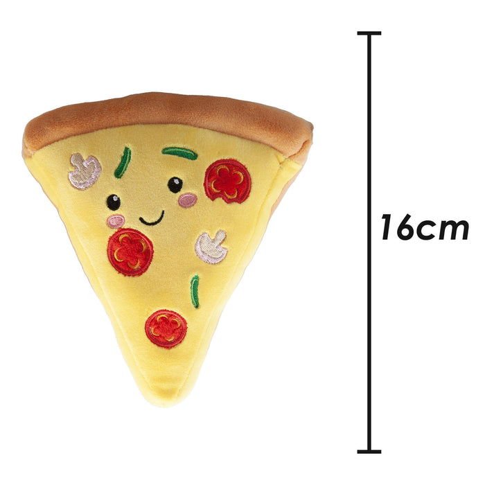 Pizza Soft Toy Food Themed Cute Plush Cuddly Soft Fluffy 16cm Multi-Coloured