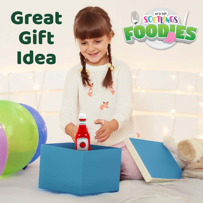 Ketchup Soft Toy Food Themed Cute Plush Fluffy Multicolour