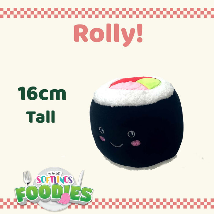 California Roll Soft Toy Food Themed Cute Plush Cuddly 16cm Multi-Coloured