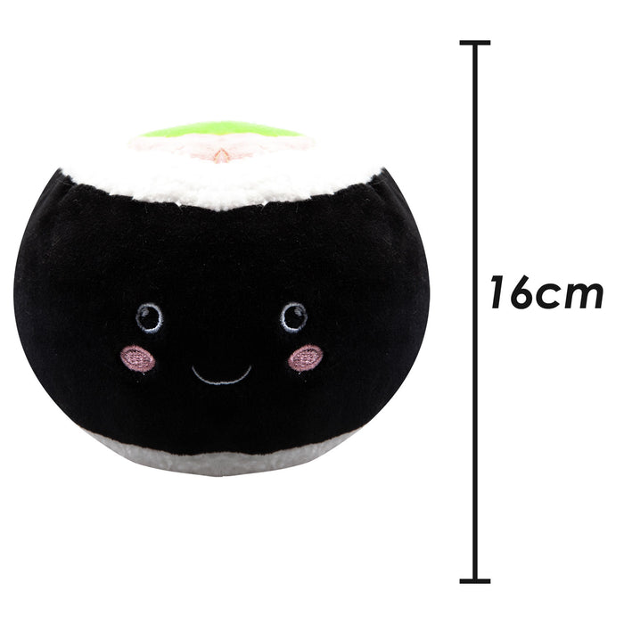 California Roll Soft Toy Food Themed Cute Plush Cuddly 16cm Multi-Coloured