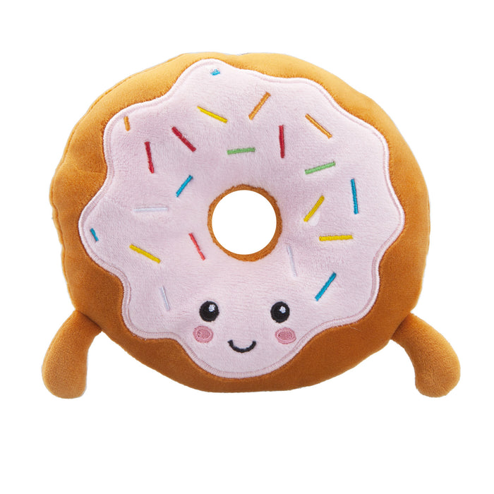 Donut Soft Toy Food Themed Cute Plush Cuddly Soft Fluffy 16cm Multi-Coloured