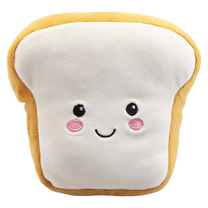 Toast Soft Toy Food Themed Cute Plush Cuddly Soft Fluffy 16cm Multi-Coloured