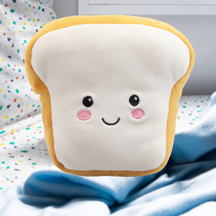 Toast Soft Toy Food Themed Cute Plush Cuddly Soft Fluffy 16cm Multi-Coloured