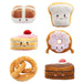 Toast Soft Toy Food Themed Cute Plush Cuddly Soft Fluffy 16cm Multi-Coloured